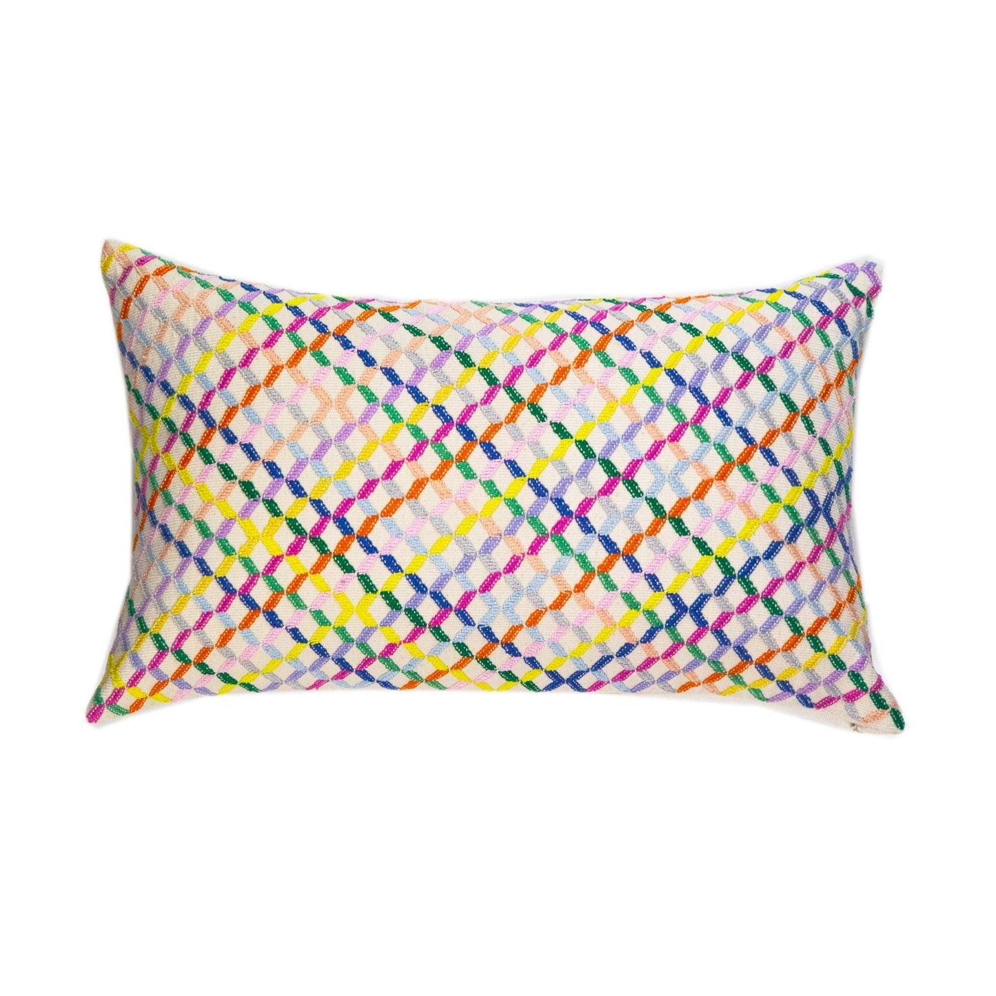 Cotzal Paneled Square Pillow