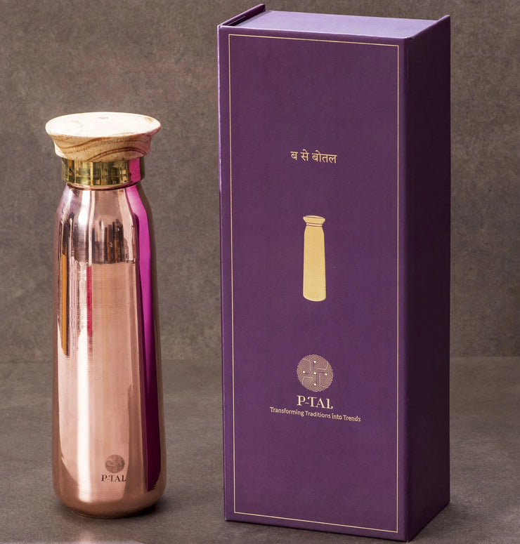 Copper Bottle, 100% Leakproof Copper Water Bottle - Fluent Trends