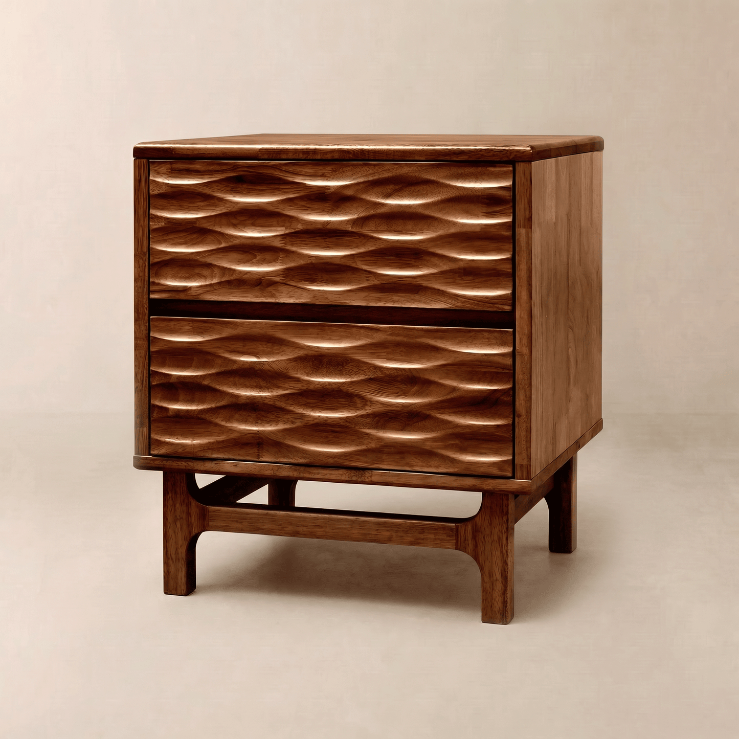 Acacia Elara Nightstand with 2 Drawers