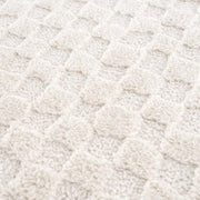 Leryn Ivory Checkered Area Rug - Fluent Trends Area Rugs