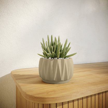 Flute 6" Tabletop Planter