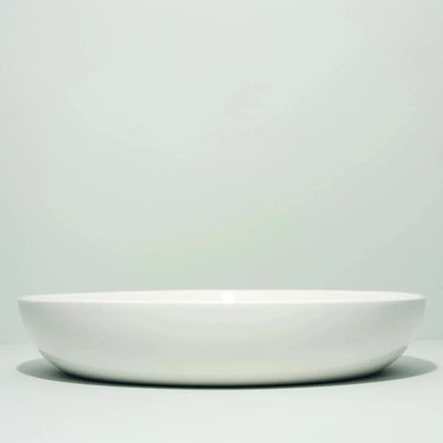 Shallow Serving Bowl - White - Fluent Trends