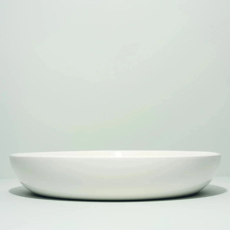 Shallow Serving Bowl - White - Fluent Trends
