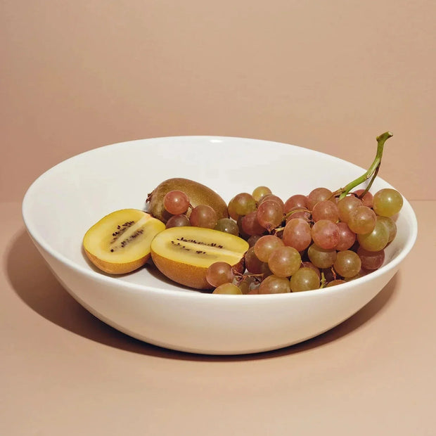 Slanted Serving Bowl - White - Fluent Trends