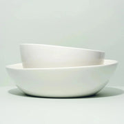 Slanted Serving Bowl - White - Fluent Trends