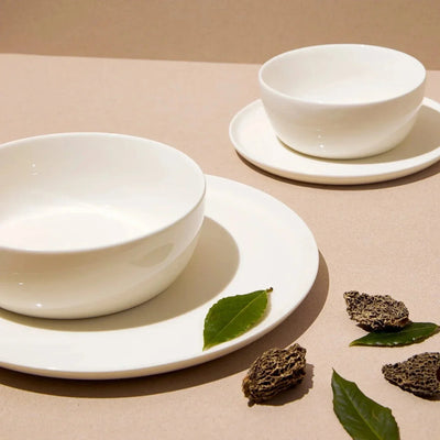 S/4 Slim Dinnerware Set - White - Fluent Trends