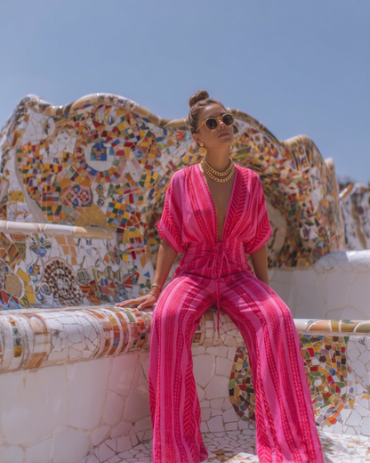 Fuschia Maxi Jumpsuit