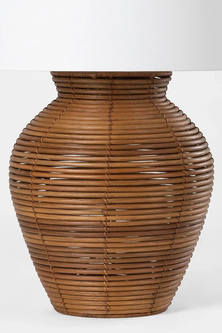 Newark Rattan Table Lamp - Fluent Trends