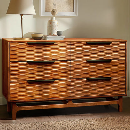 Acacia Elara Dresser with 6 Drawers Megsu