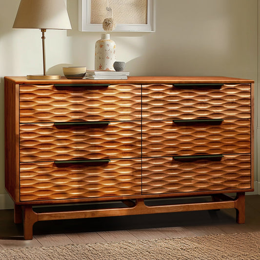 Acacia Elara Dresser with 6 Drawers Megsu