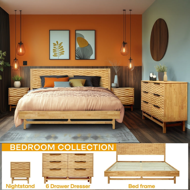 Acacia Elara Dresser with 6 Drawers