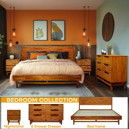 Acacia Elara Dresser with 6 Drawers