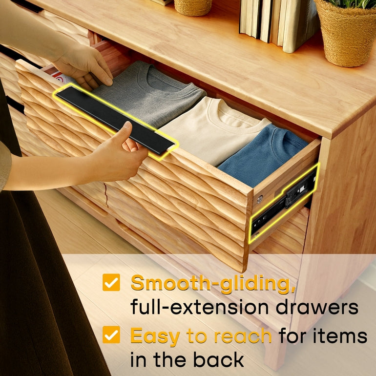 Acacia Elara Dresser with 6 Drawers
