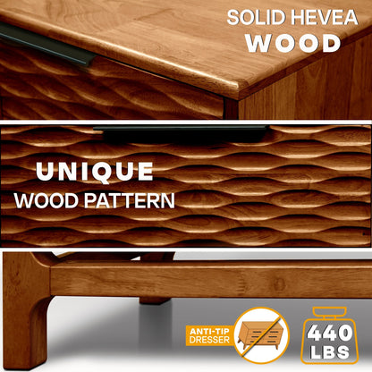 Acacia Elara Dresser with 6 Drawers Megsu