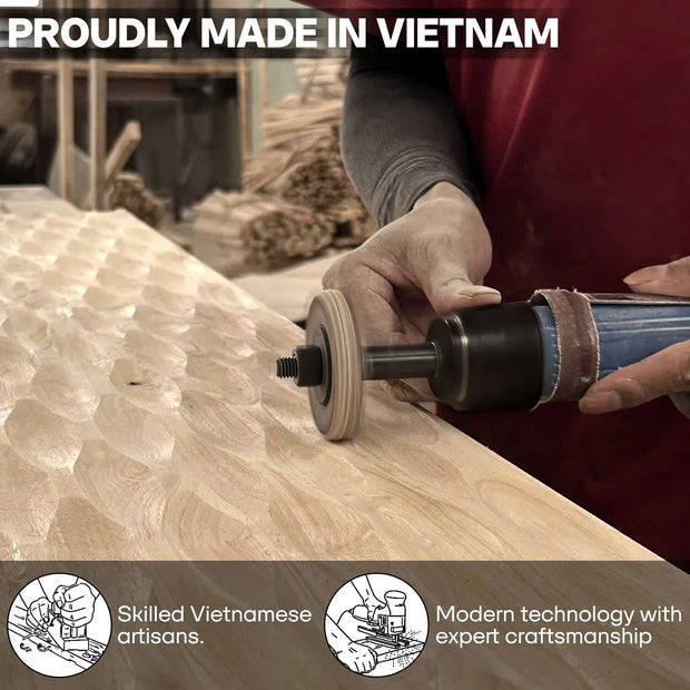 Acacia Elara Dresser with 6 Drawers - Fluent Trends