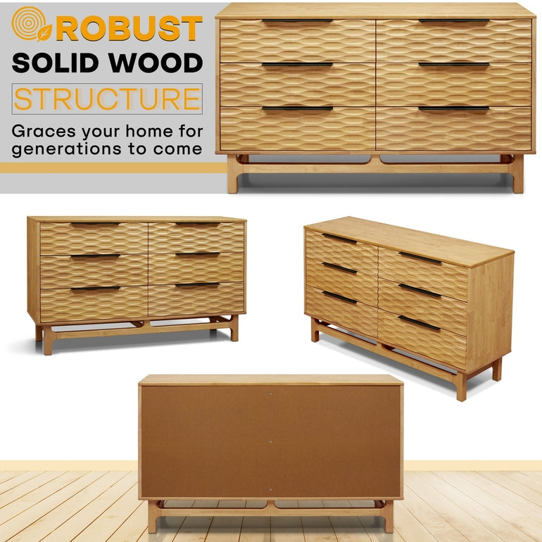 Acacia Elara Dresser with 6 Drawers