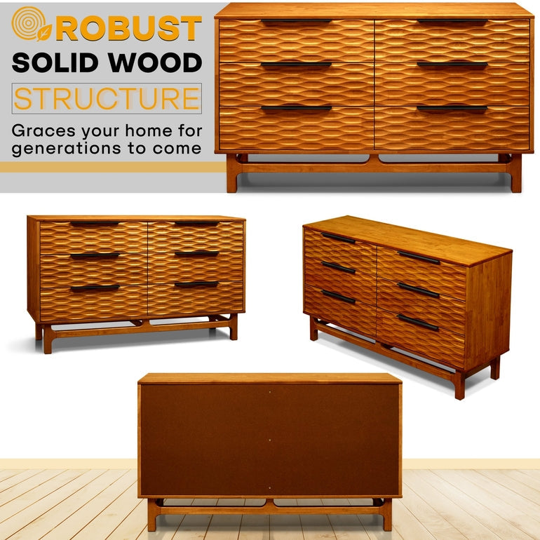 Acacia Elara Dresser with 6 Drawers