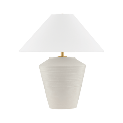 Roquelle Ceramic Table Lamp White Cliff Studio
