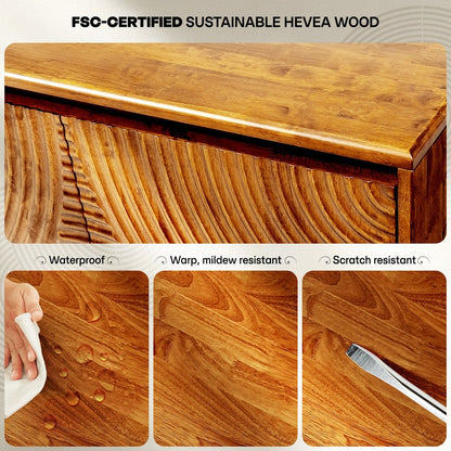 Acacia Harmony TV Stand with Storage for TVs up to 80"