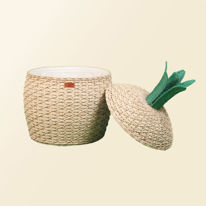 Pineapple Storage Basket Large - Natural - Fluent Trends