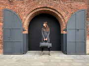 The Endre Weekender | Black Pebbled Leather Weekender - Fluent Trends