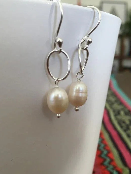 Camila Freshwater Pearl Sterling Earrings - Fluent Trends