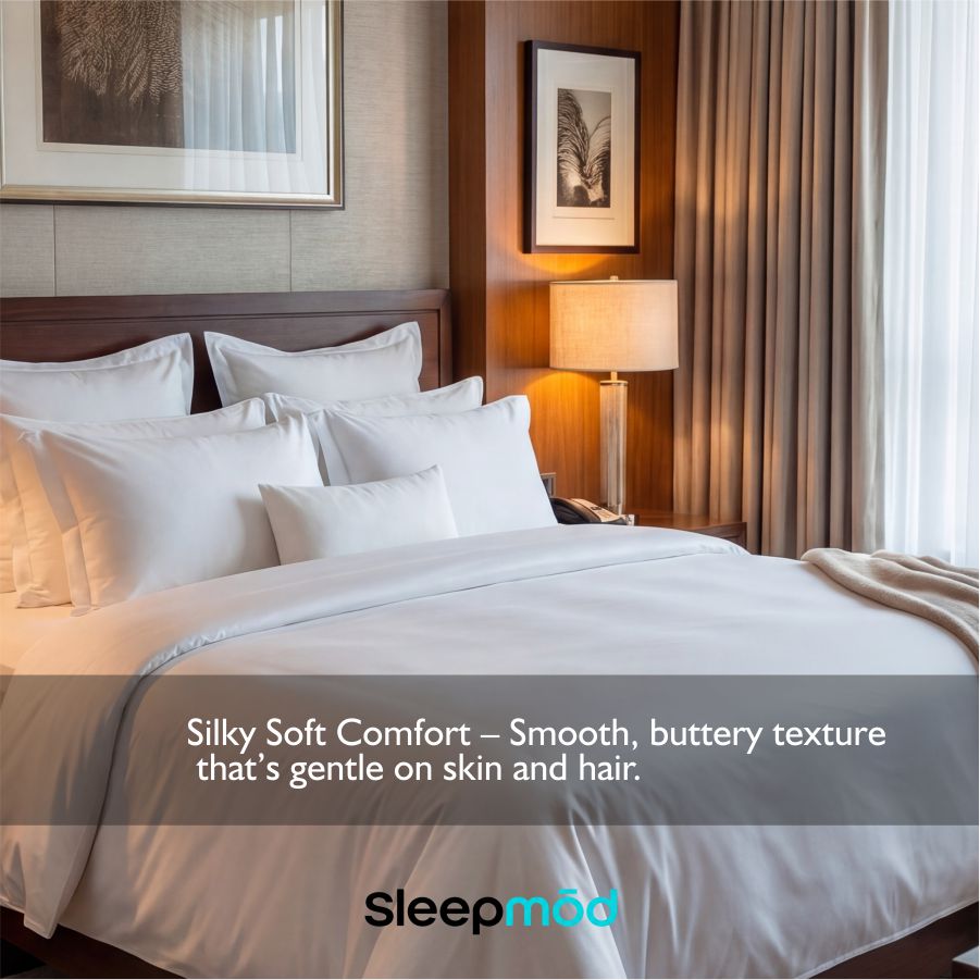 Eucalyptus Lyocell Silk Sheet Set – Cooling & Hypoallergenic