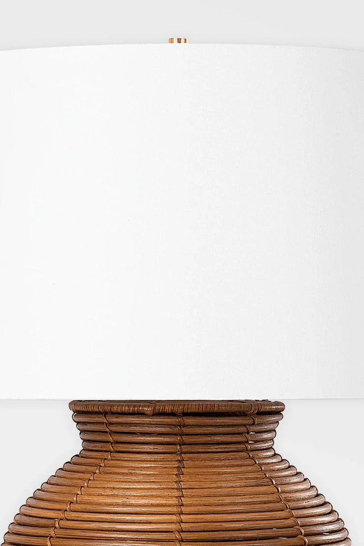 Newark Rattan Table Lamp - Fluent Trends