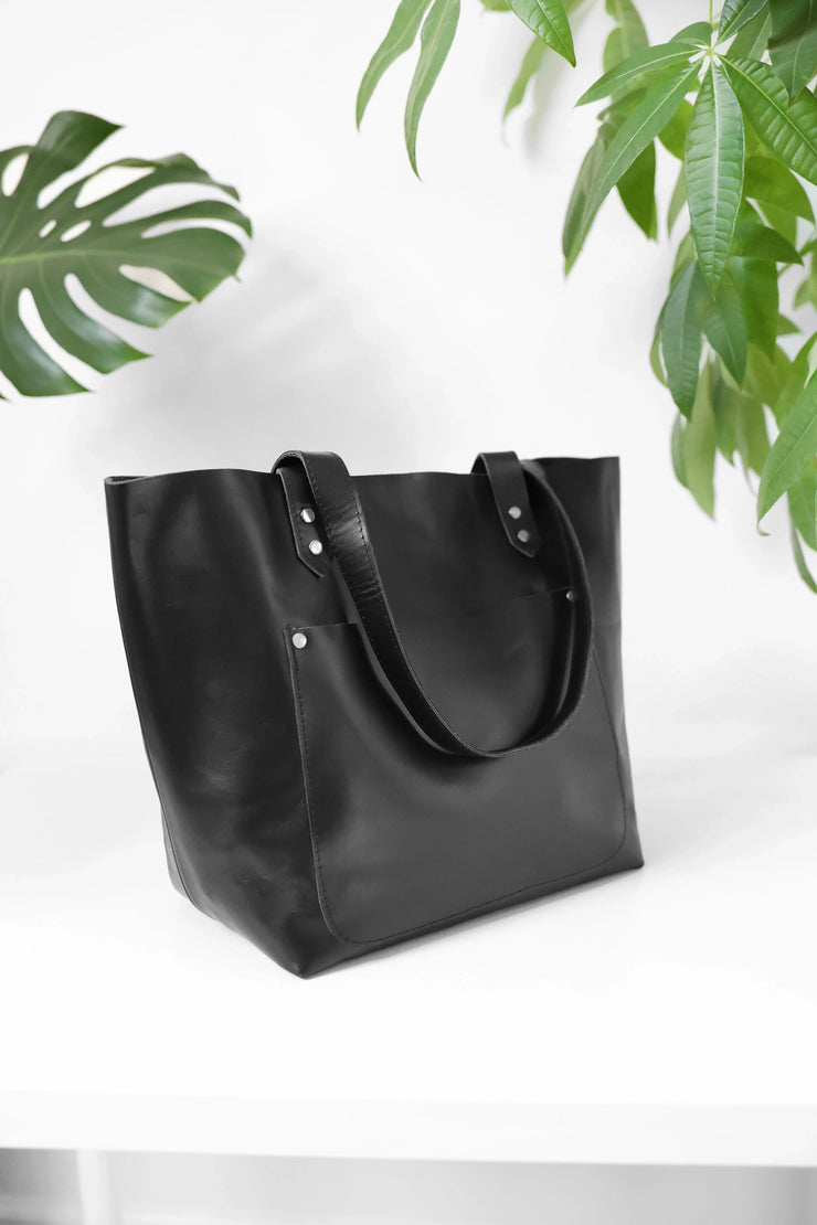 Atlas Market Tote Noir - Fluent Trends