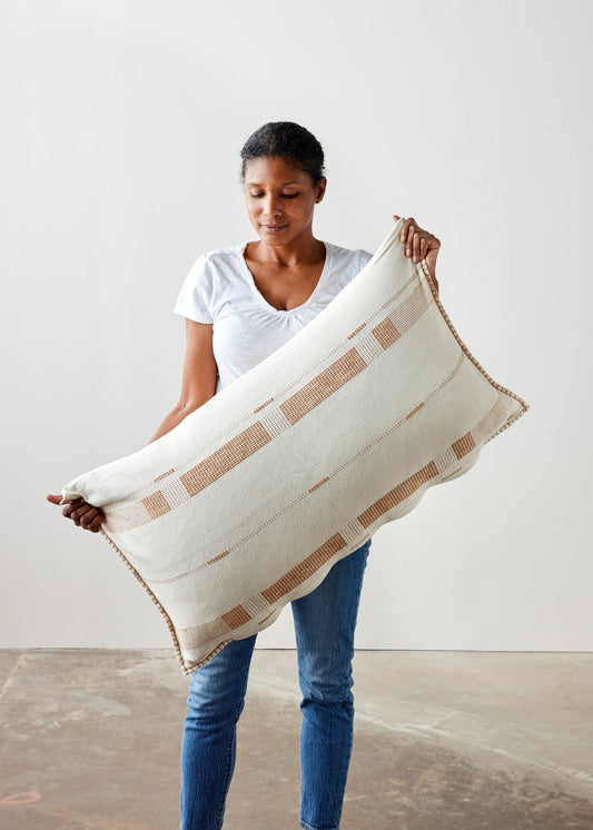 Fulcrum Sahara Oversized Cotton Lumbar Pillow Kanju Interiors