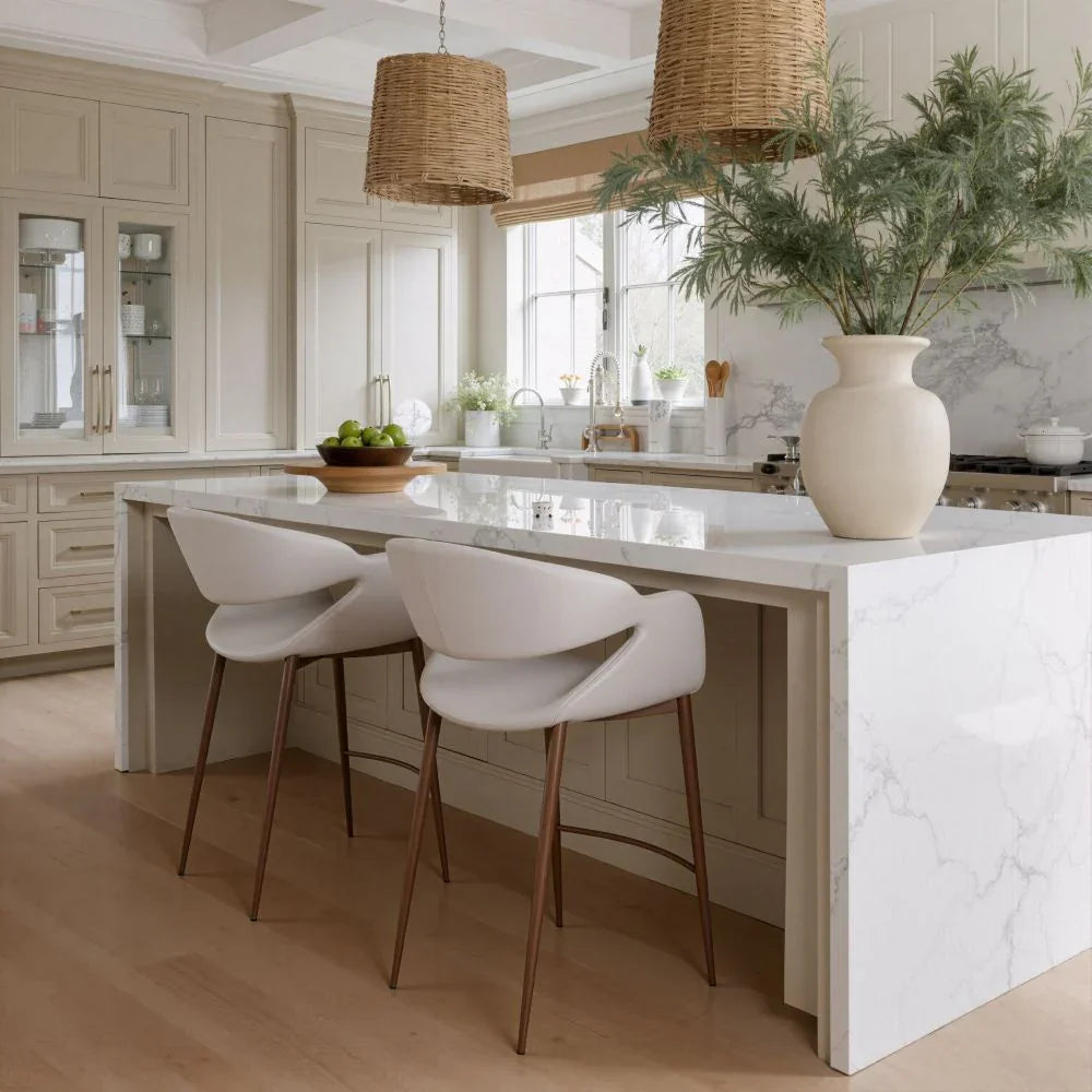 Water Resistant Kitchen Stool Set of Three in Designer Interior