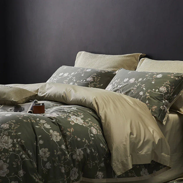 Luxury Vintage Style 160TC Long-Staple Cotton Bedding Set | 3CARATS - Fluent Trends