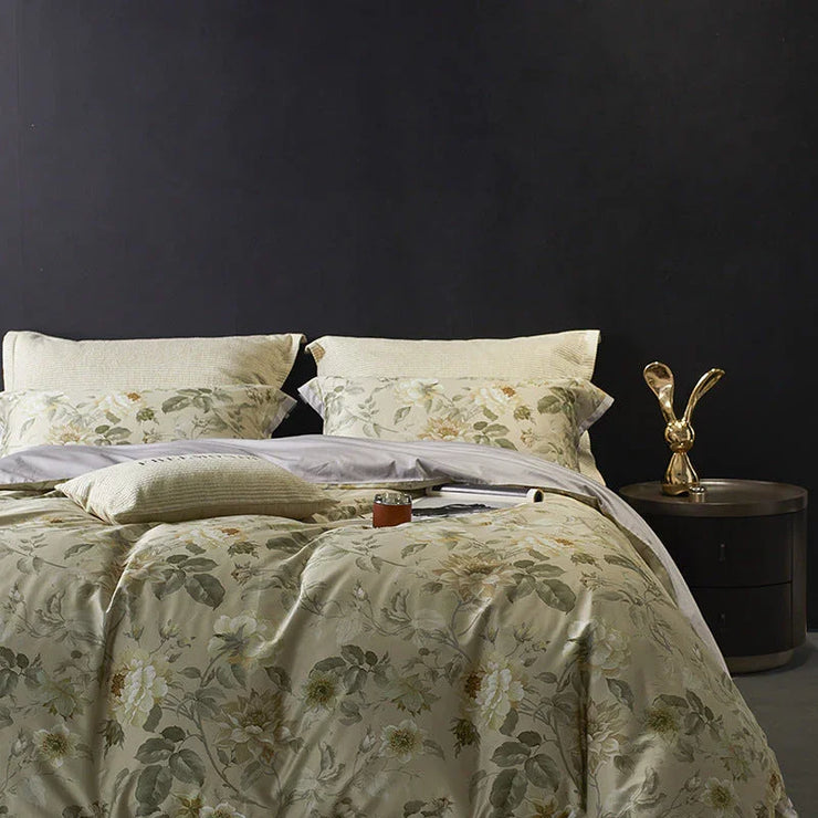 Luxury Vintage Style 160TC Long-Staple Cotton Bedding Set | 3CARATS - Fluent Trends