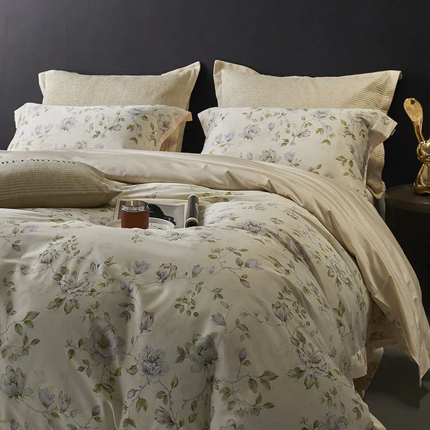 Luxury Vintage Style 160TC Long-Staple Cotton Bedding Set | 3CARATS - Fluent Trends