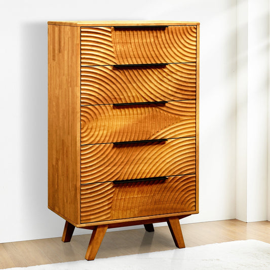 Acacia Harmony Dresser with 5 Drawers Megsu