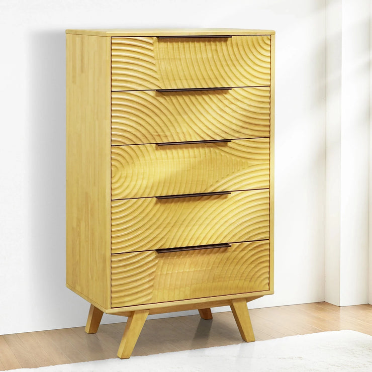 Acacia Harmony Dresser with 5 Drawers - Fluent Trends