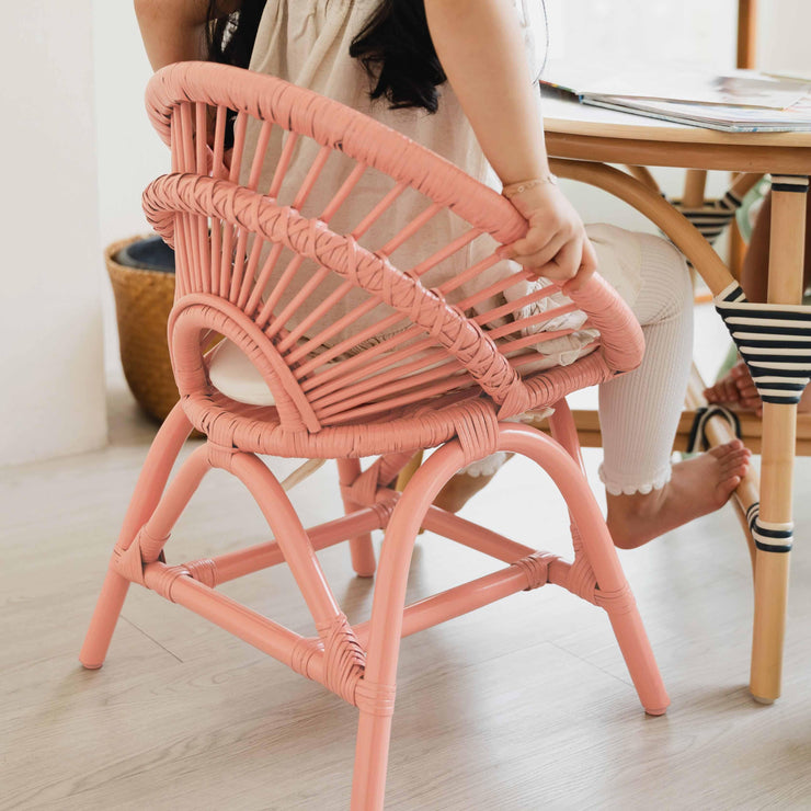 Maya Kids Chair - Peach Pink - Fluent Trends