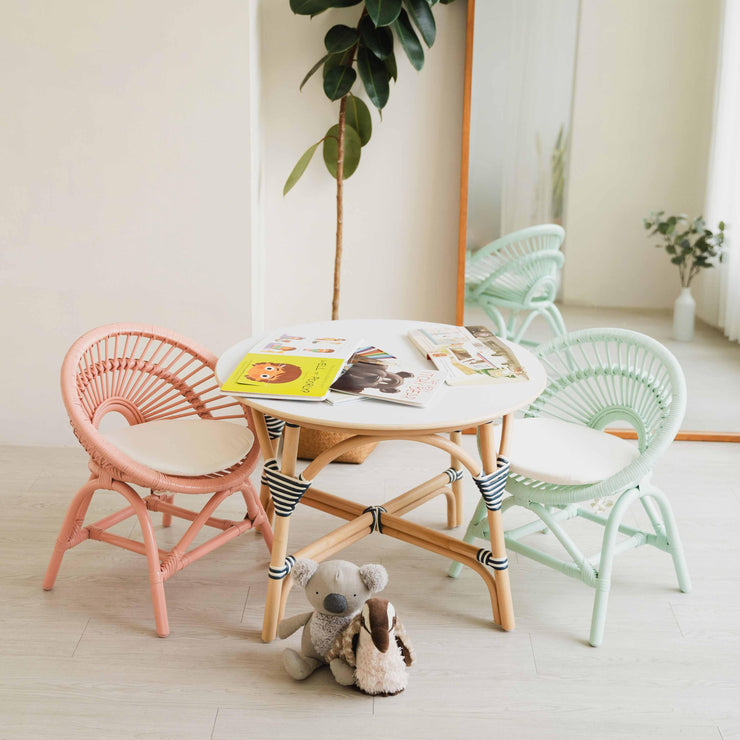 Maya Kids Chair - Peach Pink - Fluent Trends