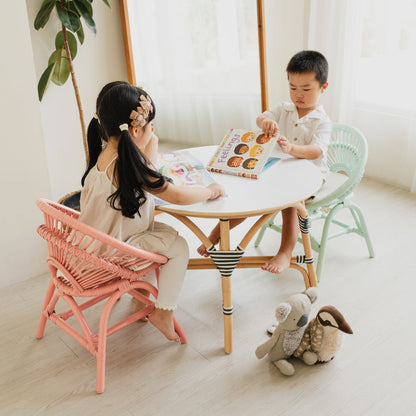 Maya Kids Chair - Peach Pink - Fluent Trends