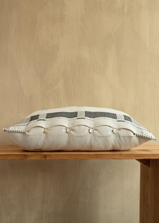 Fulcrum Onyx Oversized Cotton Lumbar Pillow - Fluent Trends
