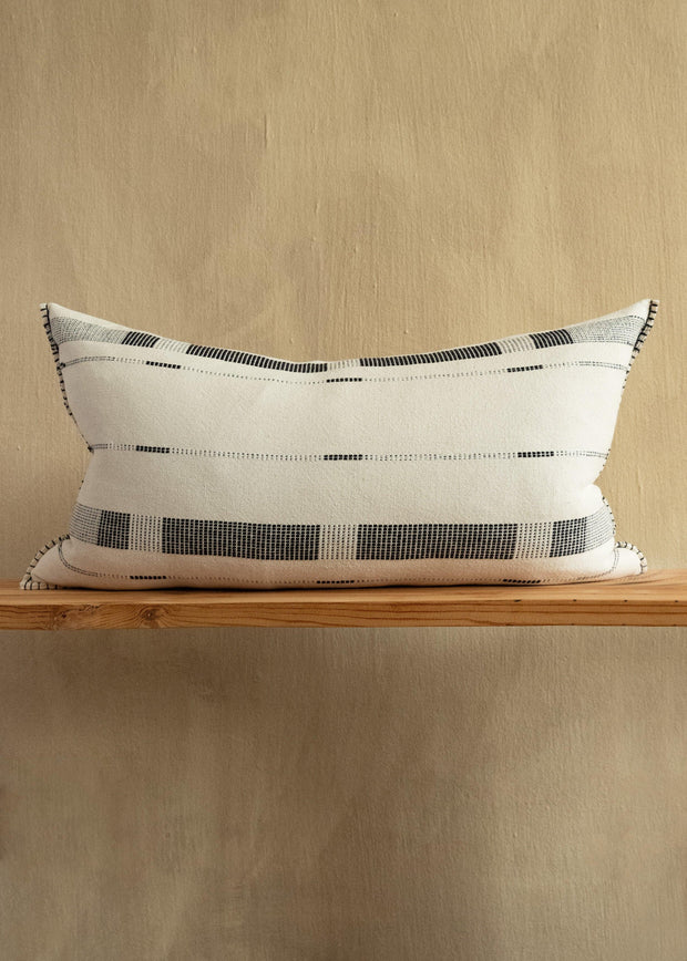 Fulcrum Onyx Oversized Cotton Lumbar Pillow - Fluent Trends