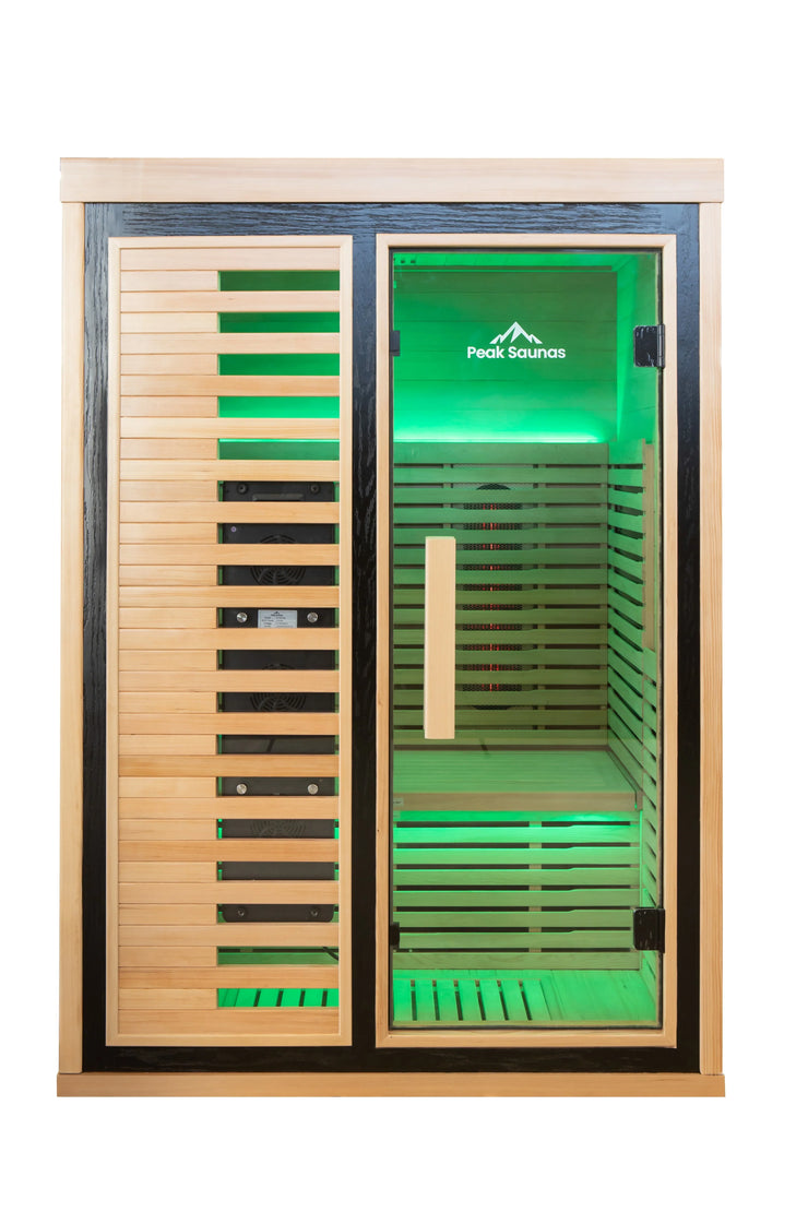 Peak Saunas Everest 2-Person Full Spectrum Infrared XL Medical-Grade Red Light - Fluent Trends