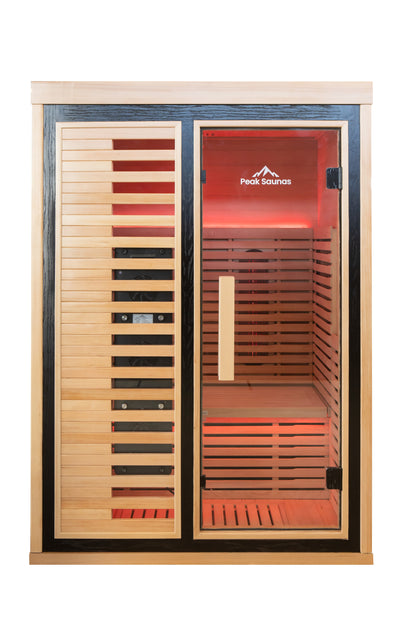 Peak Saunas Everest 2-Person Full Spectrum Infrared XL Medical-Grade Red Light Peak Wellness USA