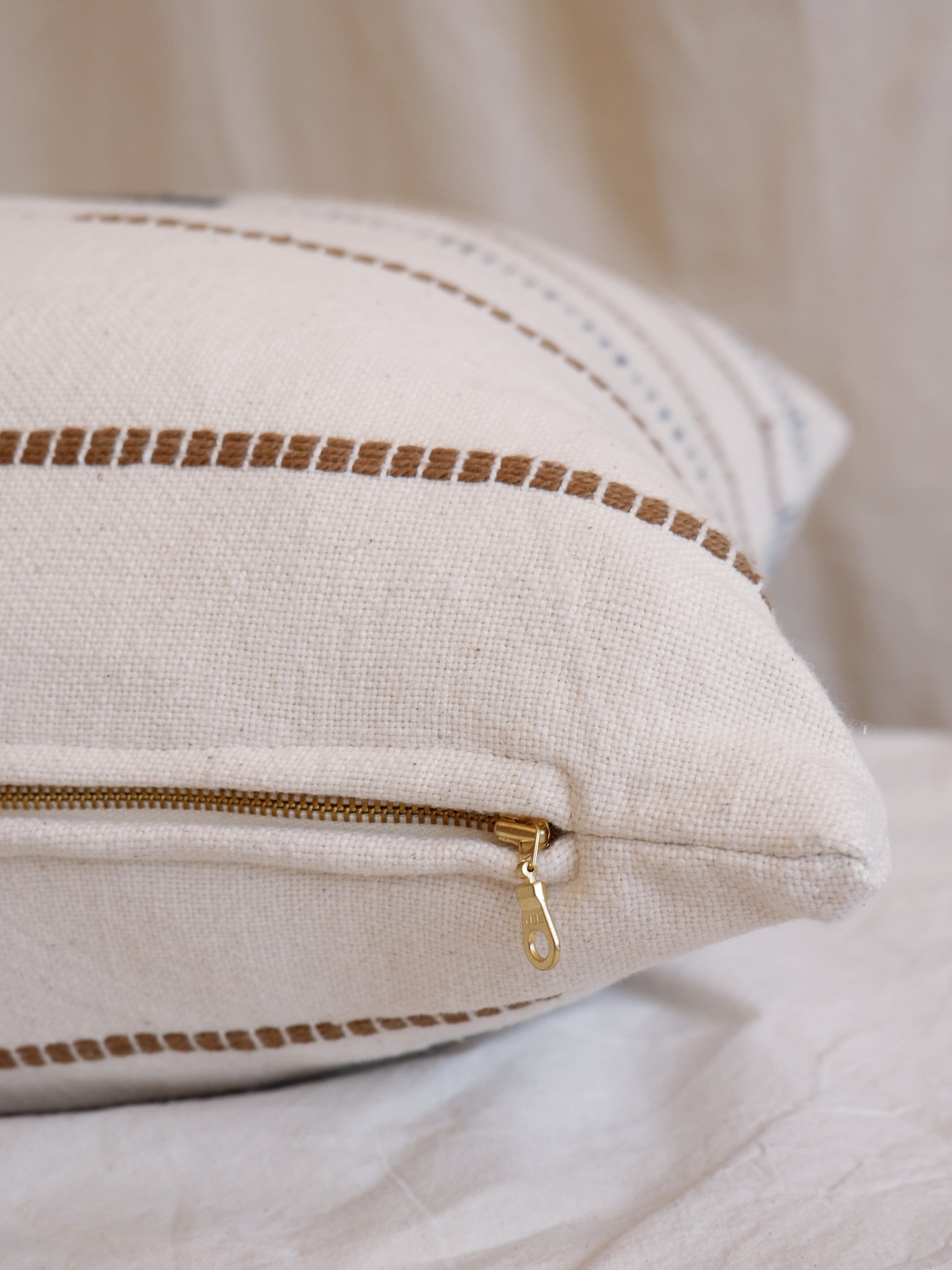 Mason Hand-Loomed Cotton Pillow Kanju Interiors