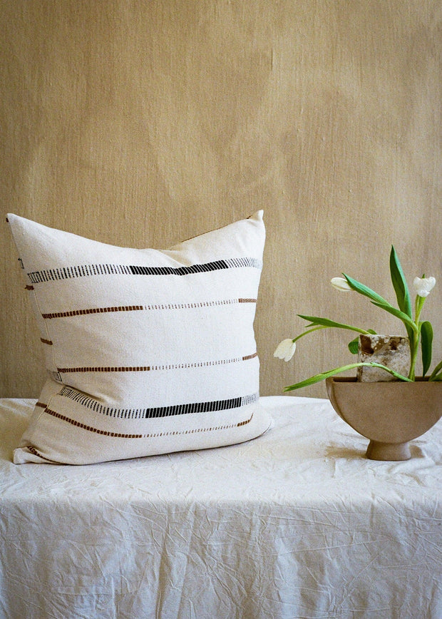 Mason Hand-Loomed Cotton Pillow - Fluent Trends