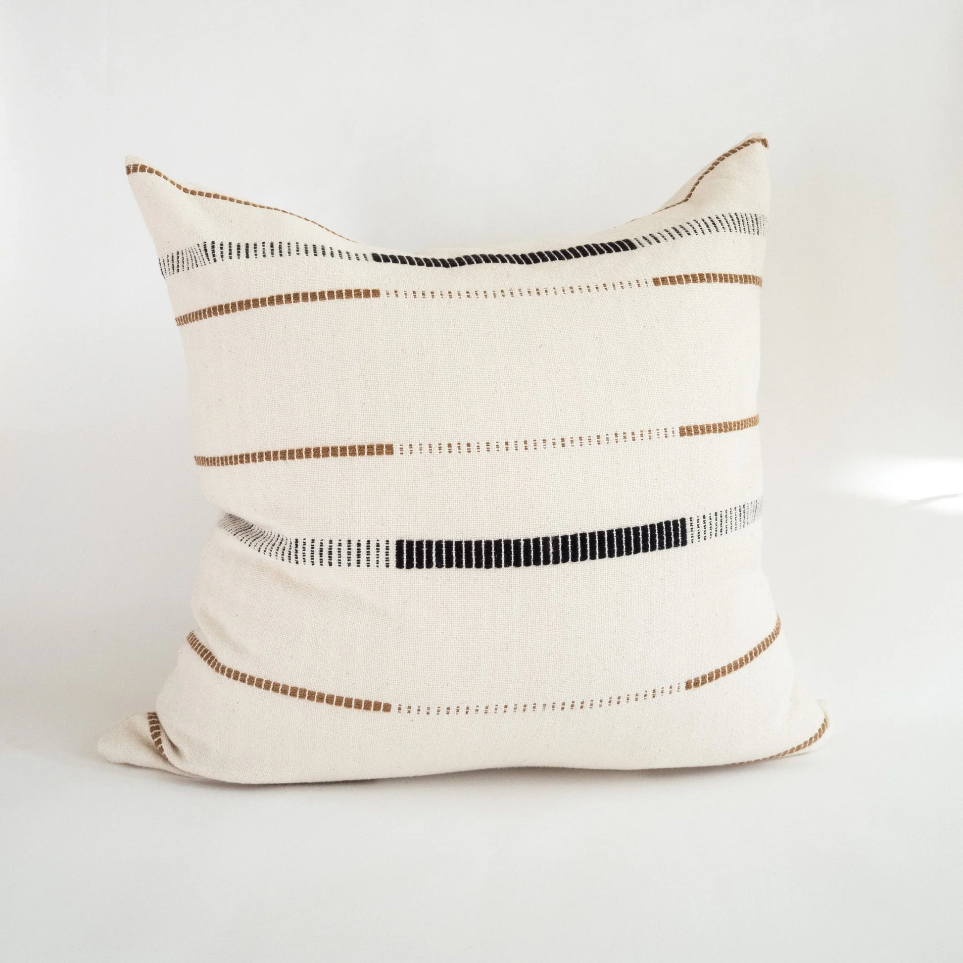 Mason Hand-Loomed Cotton Pillow - Fluent Trends Accent Throw Pillows