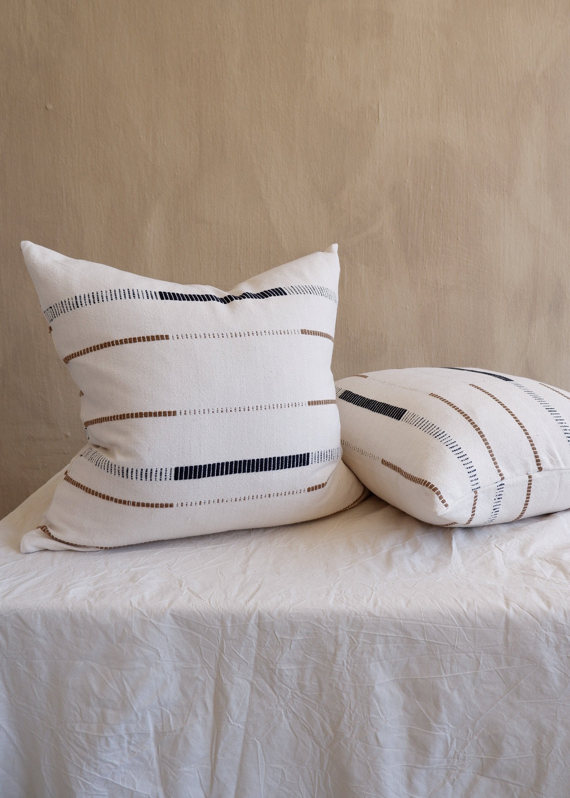Mason Hand-Loomed Cotton Pillow Kanju Interiors