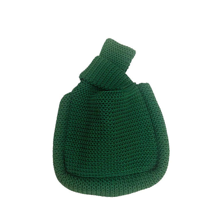 Mackenzie Knit Clutch in Emerald - Fluent Trends