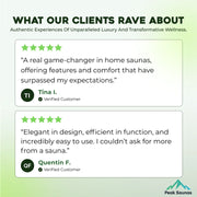 Peak Saunas Everest 2-Person Full Spectrum Infrared XL Medical-Grade Red Light - Fluent Trends