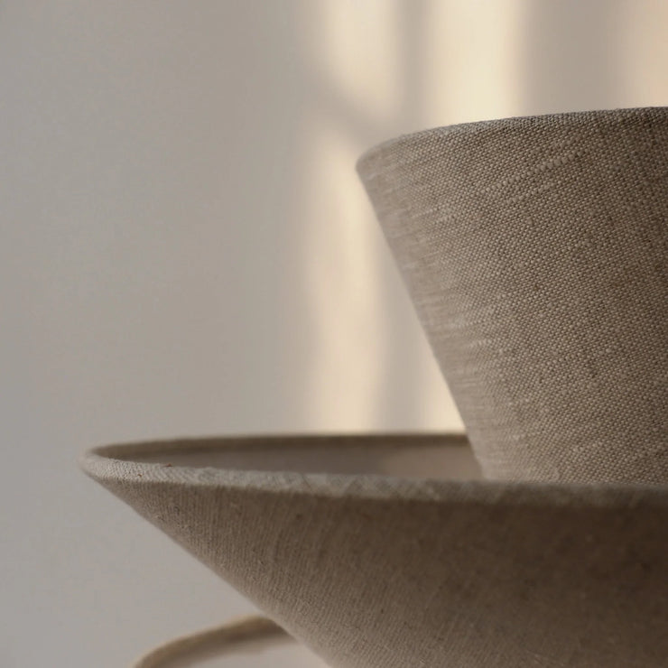 Lag Lamp | Minimalist Organic Cotton Pendant Light | Hardwired or Plug-in | Made in USA - Fluent Trends